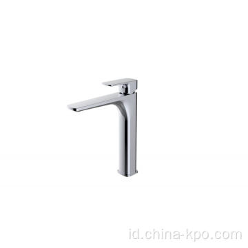 Mixer Faucet Kuningan Chrome Mengetuk Faucet Basin Kamar Mandi